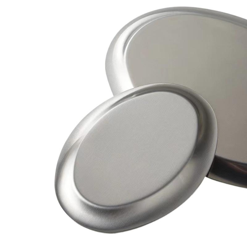 1шт десертная тарелка креативная овальная тарелка из нержавеющей стали кухонные принадлежности 20/27/29см