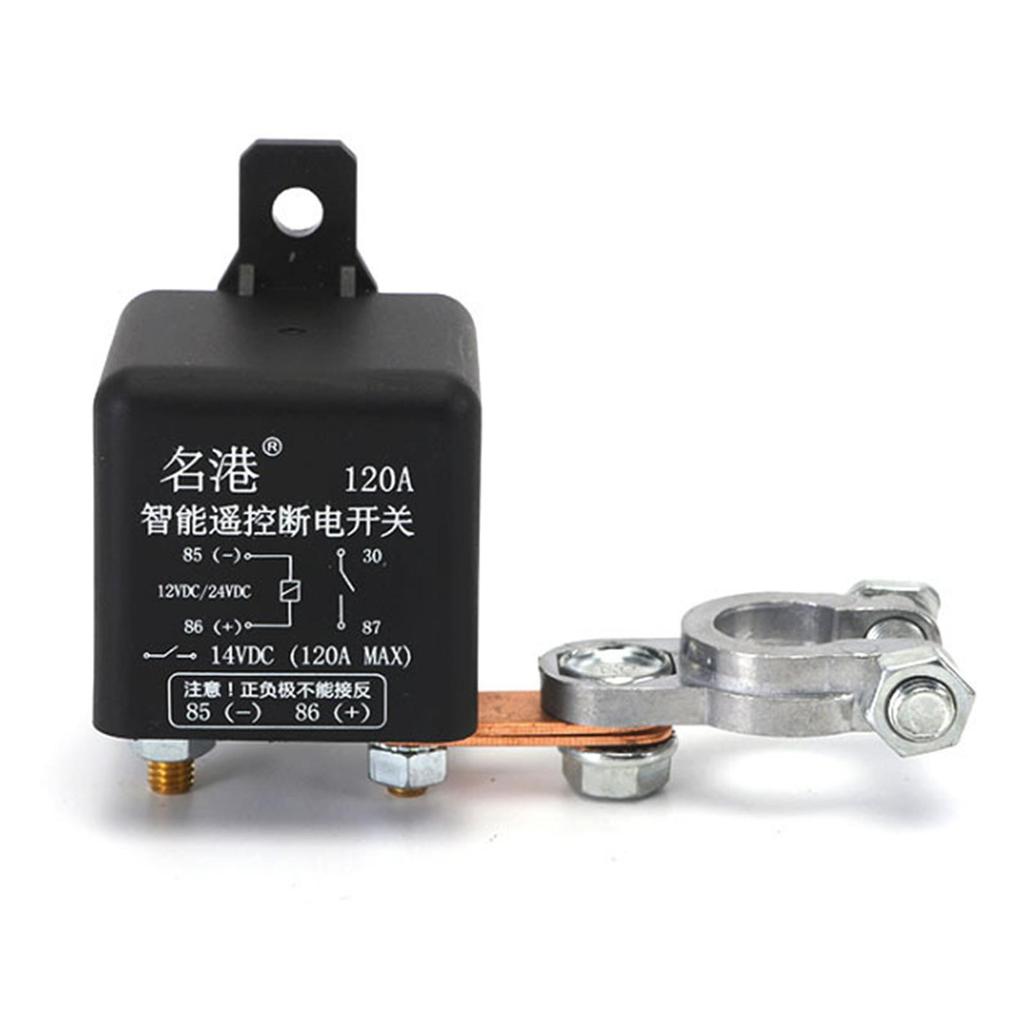Universal Battery Switch Relay | Remote Control Battery Isolator | 24V / 12V 200A Wireless Remote Control Switch, Car Total Power Protection