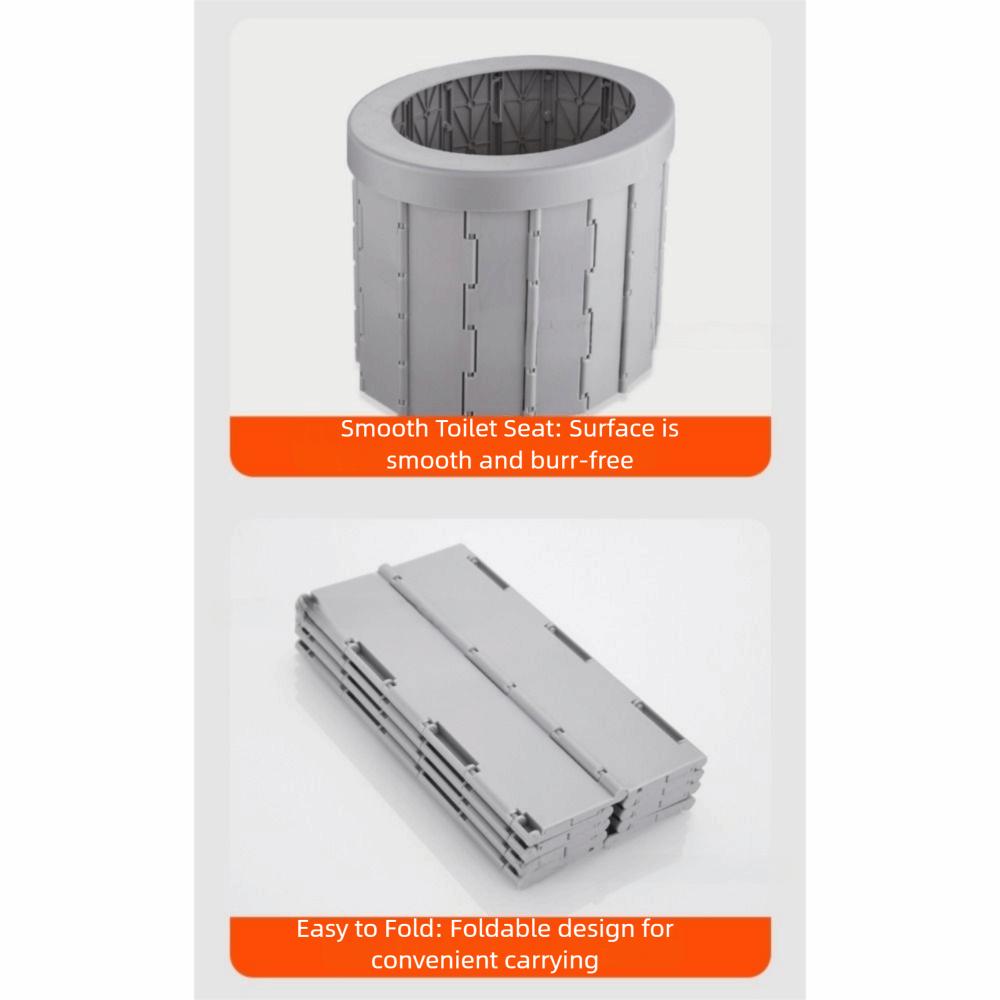 Водонепроницаемый портативный горшок с сумкой для хранения, автомобильная мусорка, складной туалет для улицы для взрослых