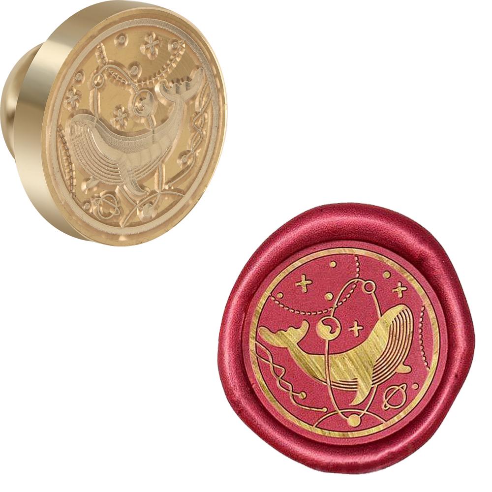 Лев, Краб, Змея, Слон, Дракон Печать из воска Ретро Печать из сургуча Коллекция животных 25 мм Съемная латунная головка для конверта