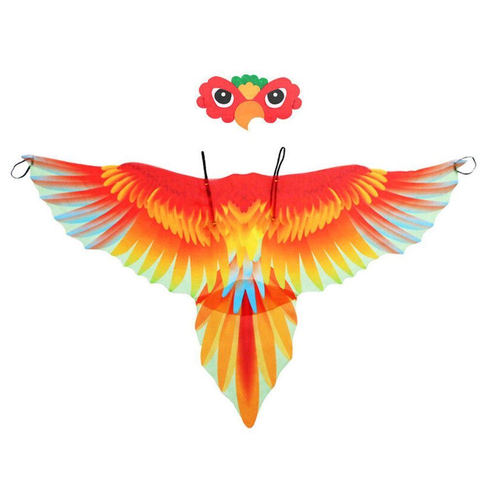 for Masquerade Costume Bird Cape Parrot Costume Children Parrot Wing Cloak Performance Prop