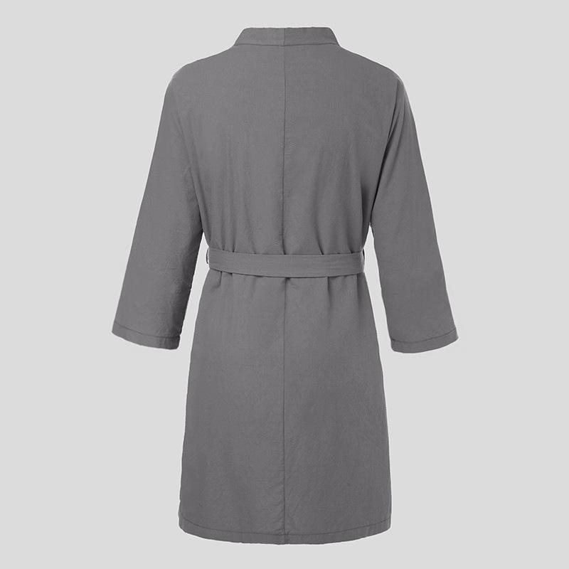 Men's Spring/Summer Three-Quarter Sleeve Muslim Robe