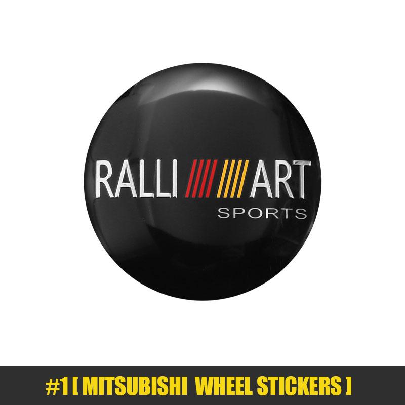 cwnqah1 cwmvjg1 Mitsubishi Car Wheel Hub Sticker Modified Wheel Hub Center Cover Sticker For Mitsubishi EK Pajero Xpander Eclipse Cross ASX L200