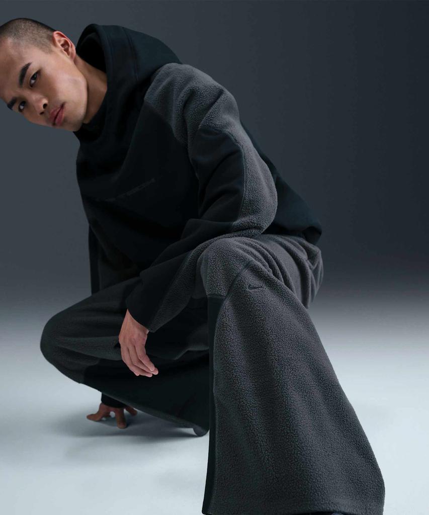 Nike Tech Boreas Прямые брюки с открытым низом, тканые, размер M - Черный:Антрацит:Черный / Ib3366-010