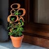 Wood Plant Bracket Leaf Shape Trellis Vine Support Stand Easy Installation Multifunctional