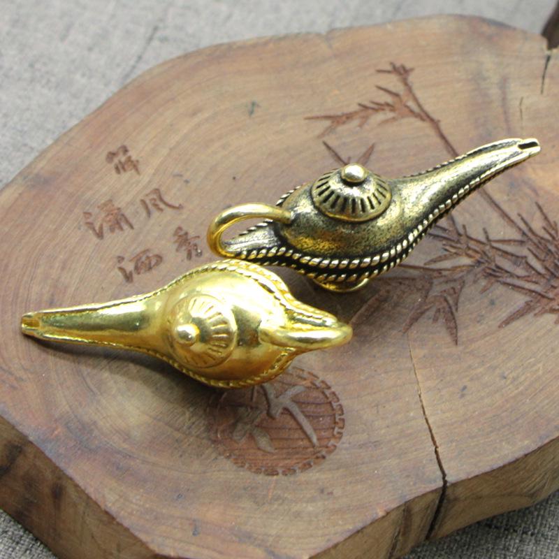 Брелок-подвеска в виде лампы Аладдина из латуни ручной работы