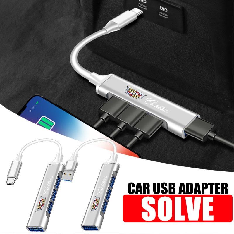 Адаптер-распределитель USB Type-C Многопортовый концентратор Автотовары Для Cadillac CT5 CT6 CTS Seville ATS XTS Celestiq Ciel Escala SRX XT4 XT5 ELR Elmiraj EXT