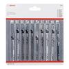 Пилки для лобзика - Bosch - Clean Precision - 10 шт. - Мягкая и твердая древесина - Точный рез