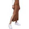 Spring and Summer Women's Half Length Skirt, Solid Color Buttocks Wrapped Skirt, Slit Long Skirt