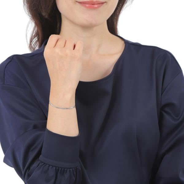 Goods Platinum Kihei with Mint Bureau certification mark for men and chain [Happy Shop] Bracelet, 6-sided double, 4g, 18cm, stamp, women,