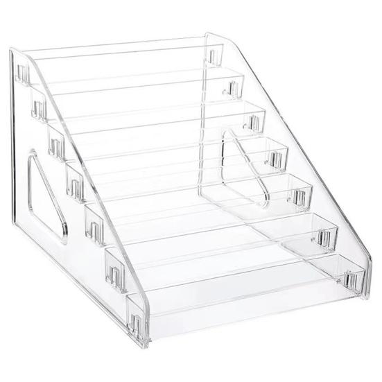 Органайзер для лака для ногтей, акриловая стойка для дисплея, прозрачный дизайн, многоцелевой органайзер для солнцезащитных очков, держатель для эфирных масел