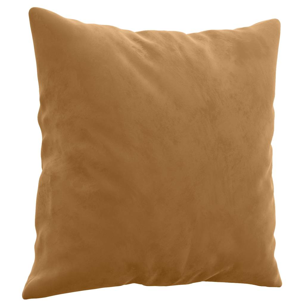 Decorative Cushions 2 Pcs Brown 40x40 cm Velvet