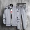 Spring and Autumn Fashion Plus-Size Loose Sports Suit for Men Leisure Comfortable Breathable Two-Piece Set