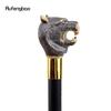 Golden Black Luxury Tiger Head Handle Fashion Walking Stick for Party Decorative Walking Cane Elegant  Knob Walking Stick 93cm
