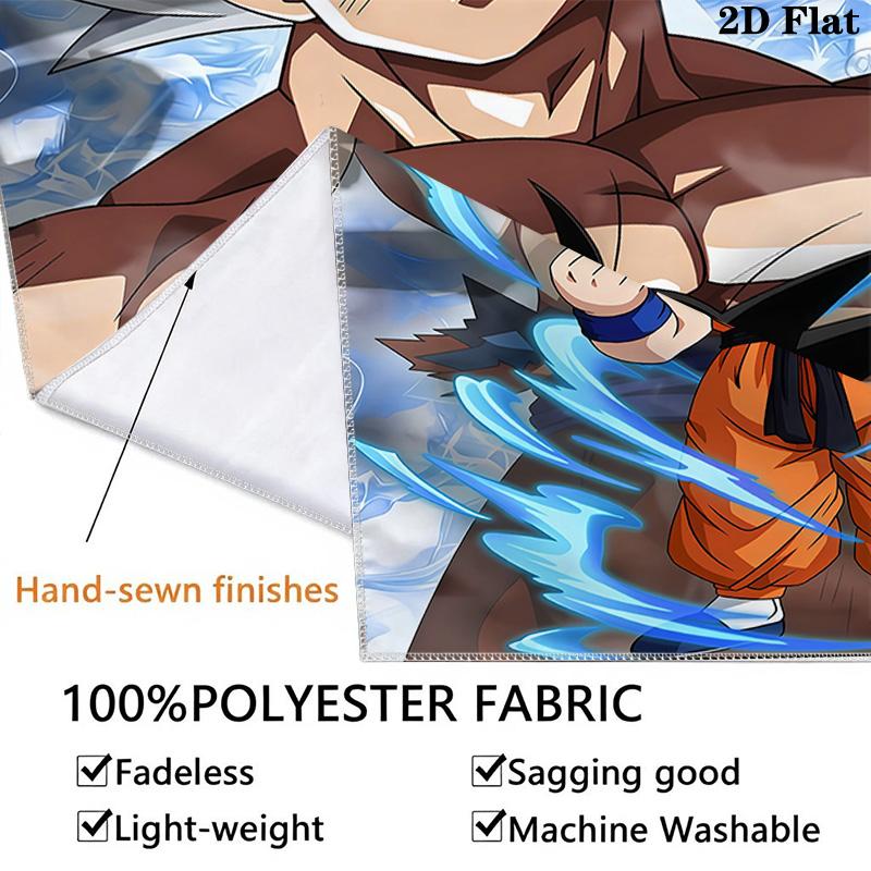 Dragon Ball Super Wall Tapestry Aesthetic Wall Hanging Printed Fabric Blanket Decorative Tapestries For Bedroom Living Room Home Decor