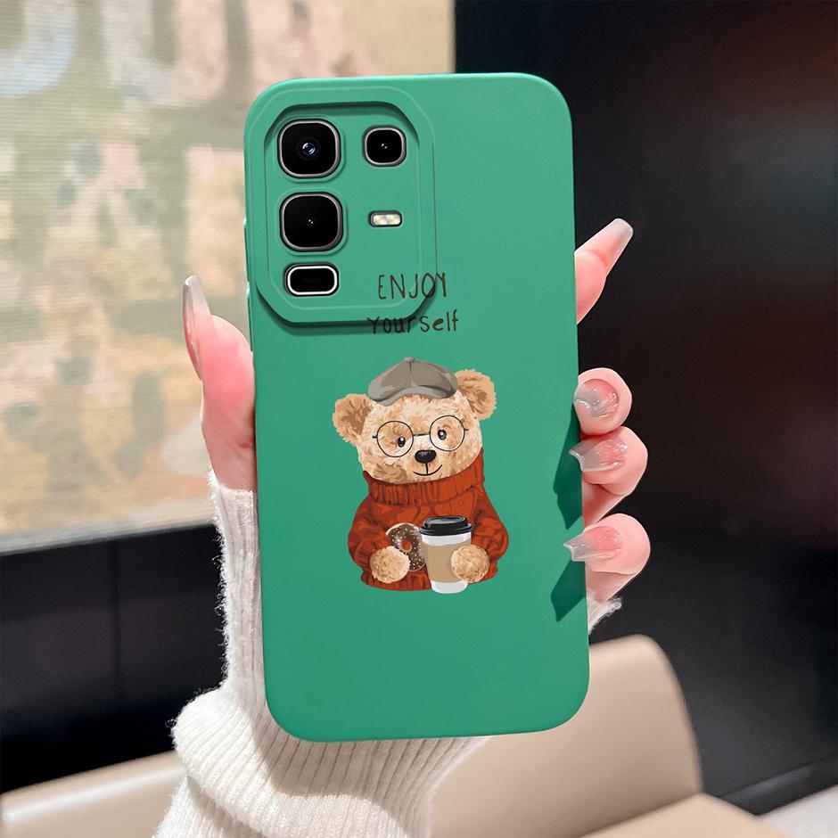 Чехол для Infinix Note 50 Pro Plus 50x 50s 4G 5G Милый Мультяшный Дизайн с Динозавром Ударопрочный Мягкий Силиконовый Бампер Задняя Крышка Fundas