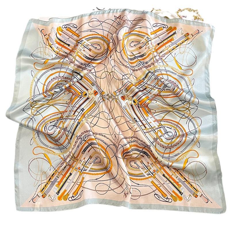 Neck Wrist Wrap Luxury Brand 100% Real Silk Square Scarf Women Headband Neckerchief Shawl Ladies Hair Bandana Scarves Mulberry