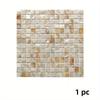 Mother of Pearl,Square Shell,Mosaic Wall Decal,12*12 In for Kitchen Backsplash,Bathroom Walls,Spa Tiles,Pool Tiles (1 Piece),Includes Backing Adhesive