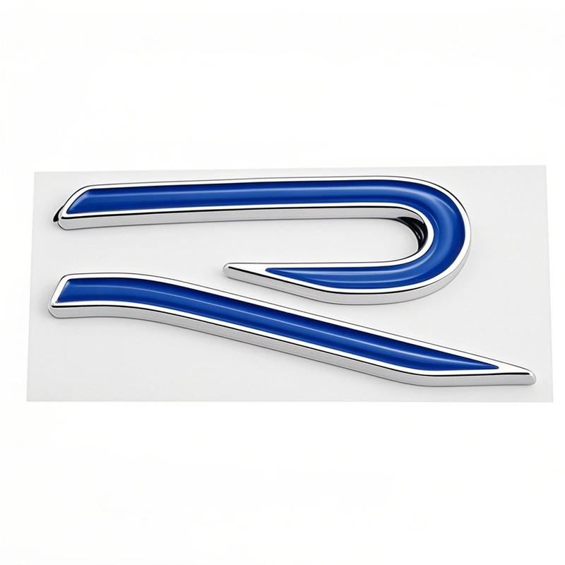 RSQ1 VW 2026 Hot New R Emblem Car Metal Body Tail Trunk Sticker Car Grill Badge Emblem For Volkswagen VW GTI Rline Polo Golf MK8 Toua