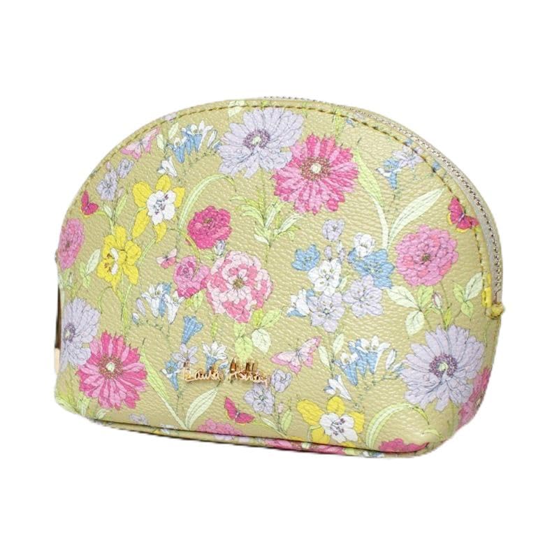 Косметичка Laura Ashley Gilly, милый и стильный аксессуар для женщин, с цветочным и ботаническим дизайном в элегантном зеленом цвете.