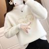 Sweater Women Imitation Mink Fleece 2023 Knitwear Autumn and Winter Versatile Short Loose Korean Pullover Sweater Female Top