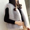 Imitation fur vest women's short autumn and winter new imitation fox fur vest thickened vest plush jacket