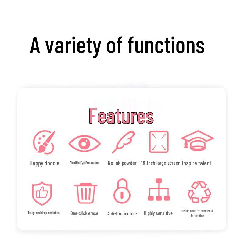 16-дюймовый перезаряжаемый ЖК-планшет для рисования для детей