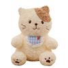 Cat Dog Bib Bear Plush Toy Stuffed Doll Cartoon Bedroom Decoration Gift Kids