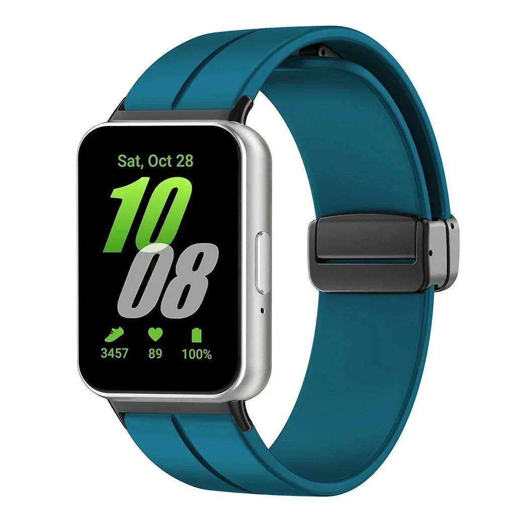 Silicone Strap For Samsung Galaxy Fit3 Watch Band Magnetic Buckle Wristband For Samsung Galaxy Fit 3 Bracelet Replacement Correa