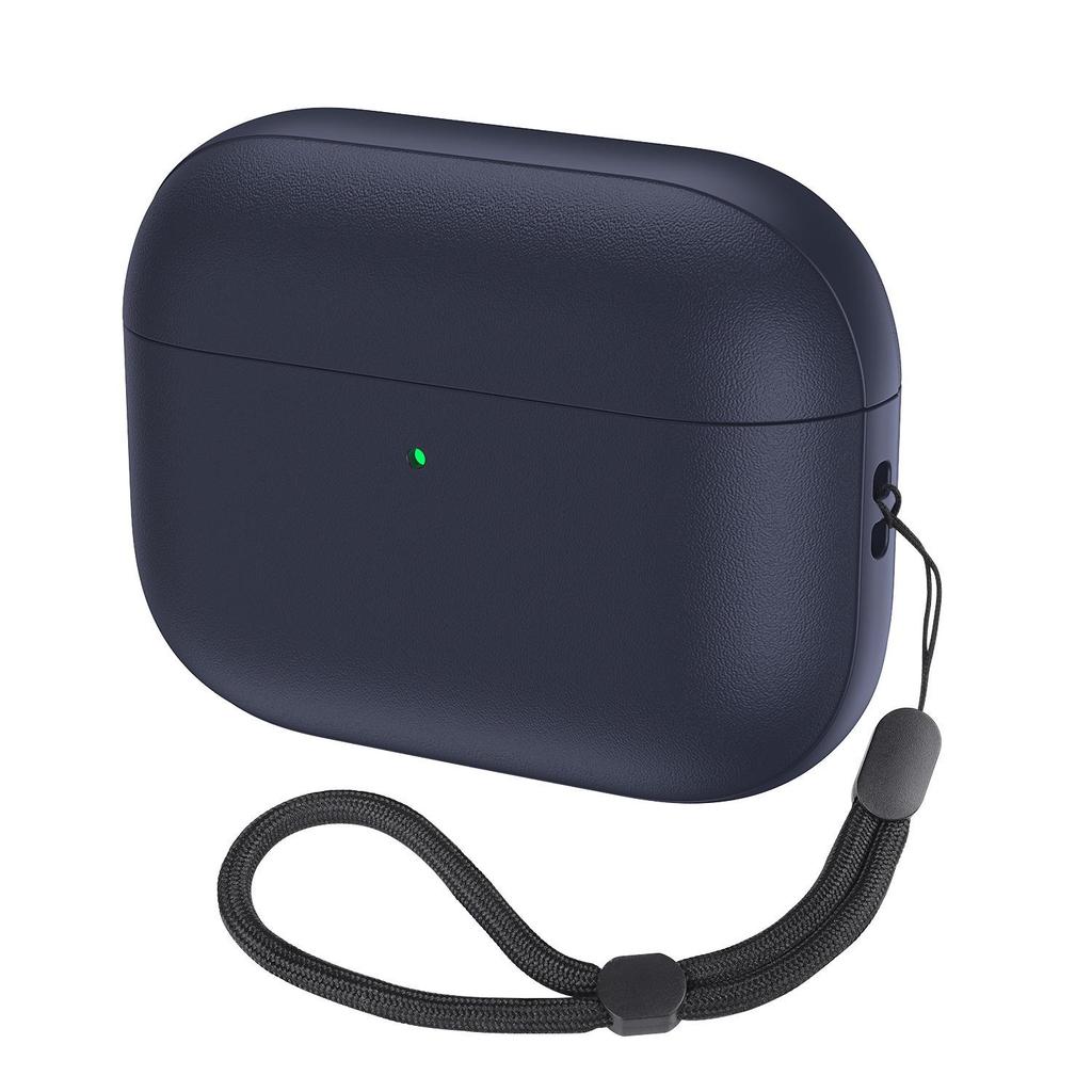 Мягкий защитный чехол для AirPods Pro 3/4 с ремешком для наушников Apple