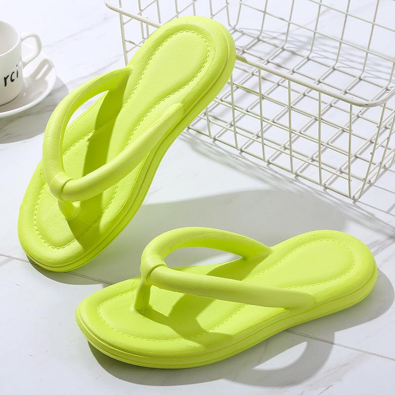 Новые босоножки на высоком каблуке, шлепанцы, мужчины и женщины могут носить нескользящие износостойкие толстые тапочки летом 2024 года