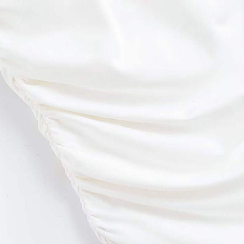 Kaslead New Arrival Women's Clothing Fashion Style Fashion Silm Ruched Halterneck Sleeveless Dress 1026226