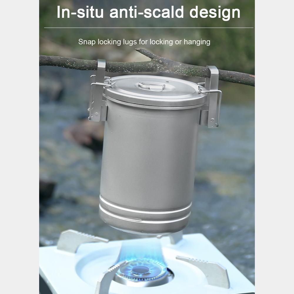 Кемпинг, пеший туризм, рисоварка, портативная посуда для пикника, горшок из нержавеющей стали, многофункциональный