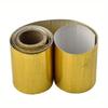 1 шт. Золотая термолента для выхлопной трубы, теплоизоляционный экран для впускного воздуха, отражающая, 2021, алюминиевая стекловолоконная теплозащитная обмоточная лента