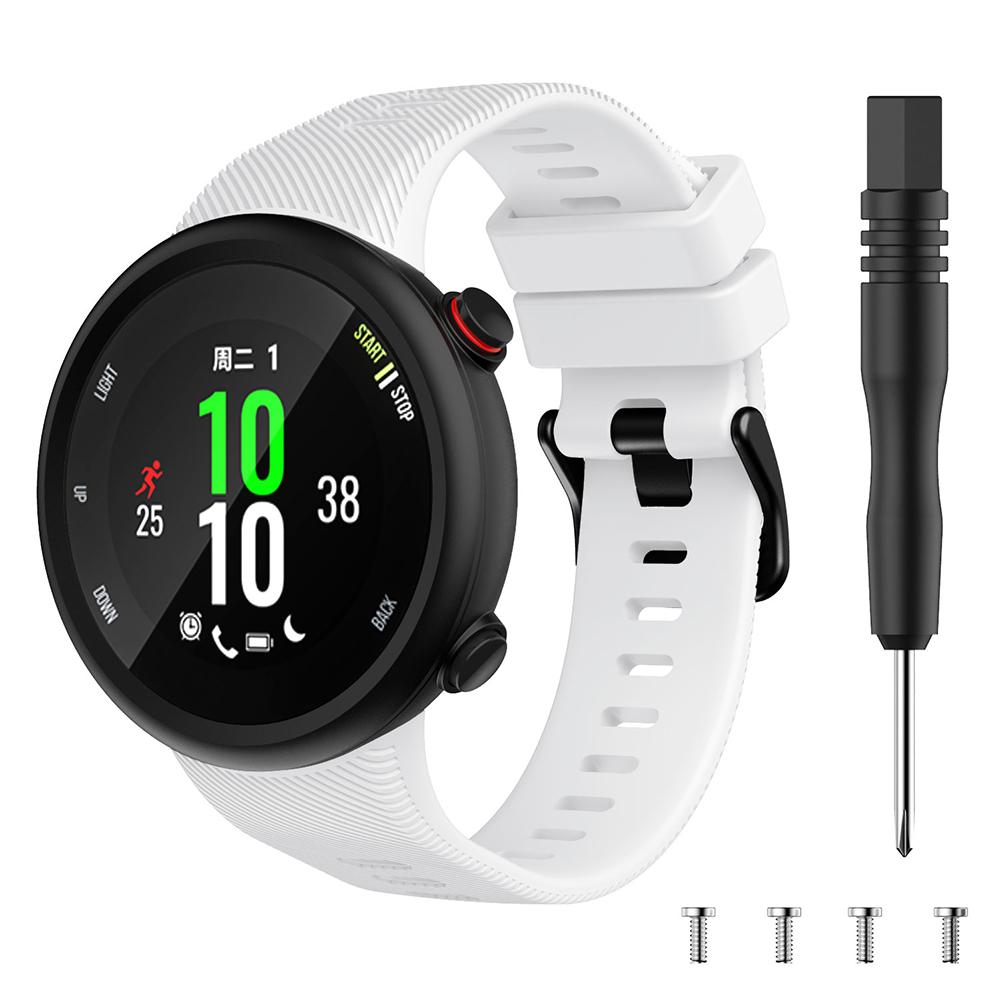 Спортивный силиконовый сменный ремешок для Garmin Forerunner 45/45S и Swim 2 - Разные цвета