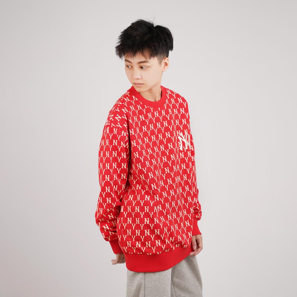 MLB New York Yankees American Vintage Floral Crewneck Long Sleeve Sweatshirt Unisex sweatshirt Red 31MTM2041-50R