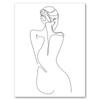Sexy Female Body Art Poster Print Naked Nude Canvas Line Drawing Prints Abstract Woman Wall Art Painting Pictures Bedroom Decor