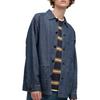 Uniqlo Однотонная джинсовая куртка с лацканами на одной пуговице, унисекс, синяя 457212-66