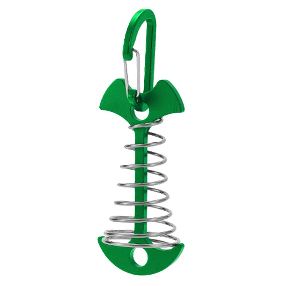 Wind Rope Buckle Portable Camping Deck Peg Tent Rope Buckle with Carabiner Camping Awning Tent Hooks Fixed Nail Outdoor Tools
