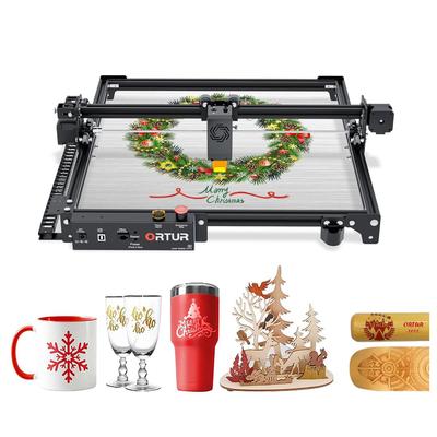 ORTUR Laser Master2 Pro S2 Лазерная гравировка 10 Вт Высокая мощность Лазерная обработка Лазерная гравировка Лазерная резка Гравировка 400 мм x 400 мм Рабочая Высокая
