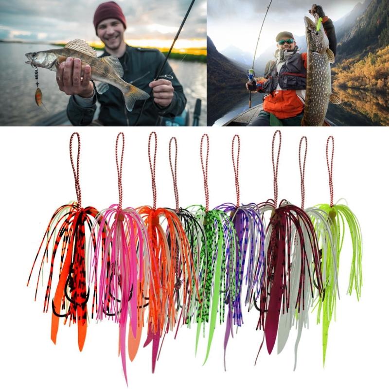 5 Pack High Carbon Steel Double Jigging Assist Hook Saltwater Fishing Hook Replacement Hook Vertical Jigs Lures Hook Set