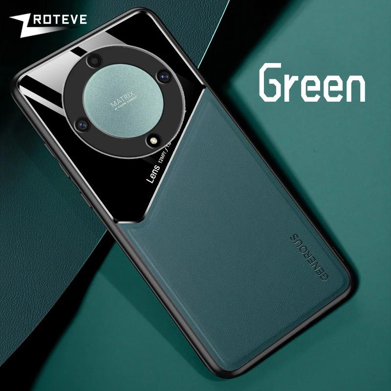 Роскошный чехол для телефона из искусственной кожи для Honor X9A X9B X8A X9 X8 встроенная задняя крышка из листового железа для Magic 5 Lite 6 Lite защитная крышка объектива