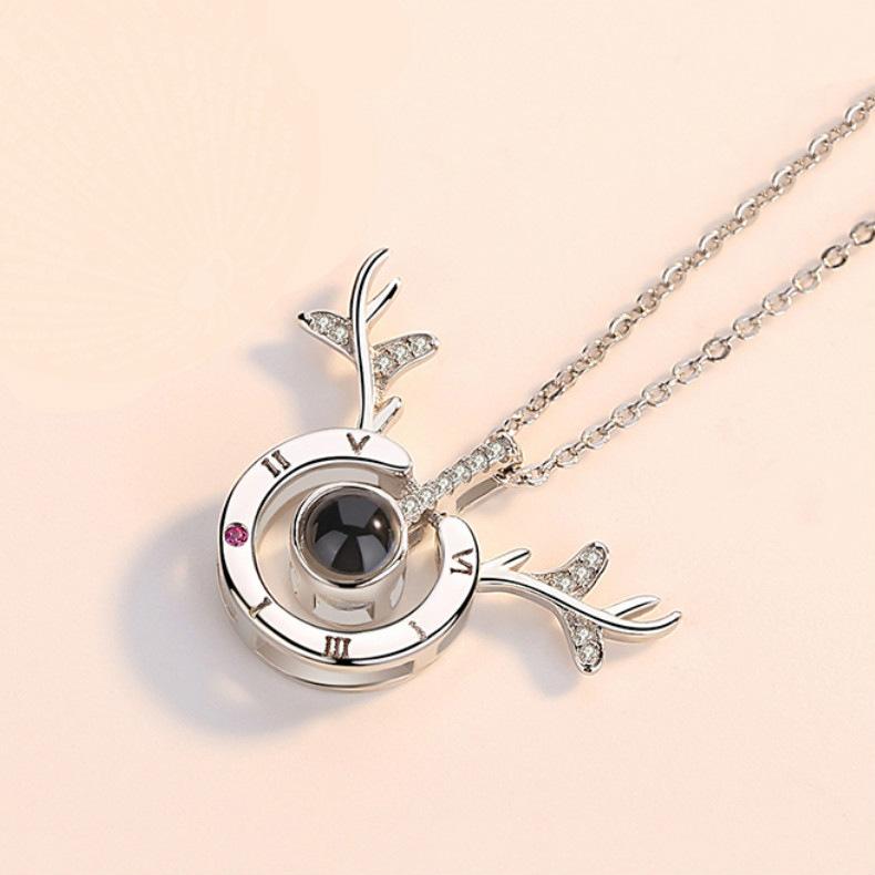 Ожерелье Yilu You, женская модная универсальная подвеска на ключицу с проекцией и гравировкой в подарок