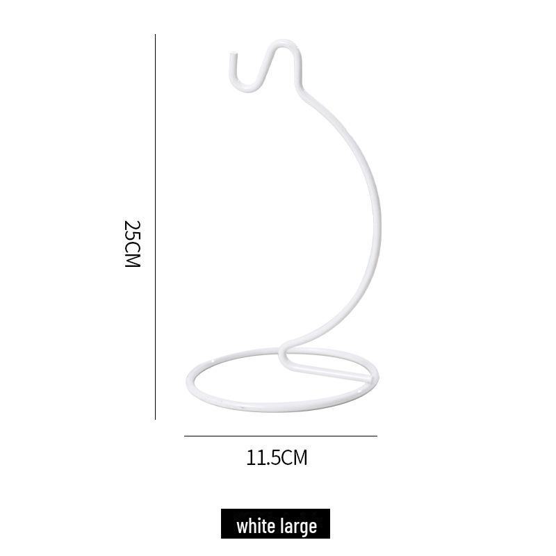 Micro Landscape Glass Hanging Bottle with Iron Hook and Rack for Ecological Plant Display