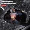 2Pcs 360 Rotatable Car Blind Spot Mirror And Rain Eyebrow Auto Parking Safety Auxiliary Mirror Accessories