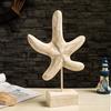 Starfish Sea Wood Sculptures Conch Wood Carving Marine Crafts   Bedroom