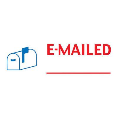 X-Stamper Самонаборный штамп с сообщением (Иконка Электронная почта/Дата)