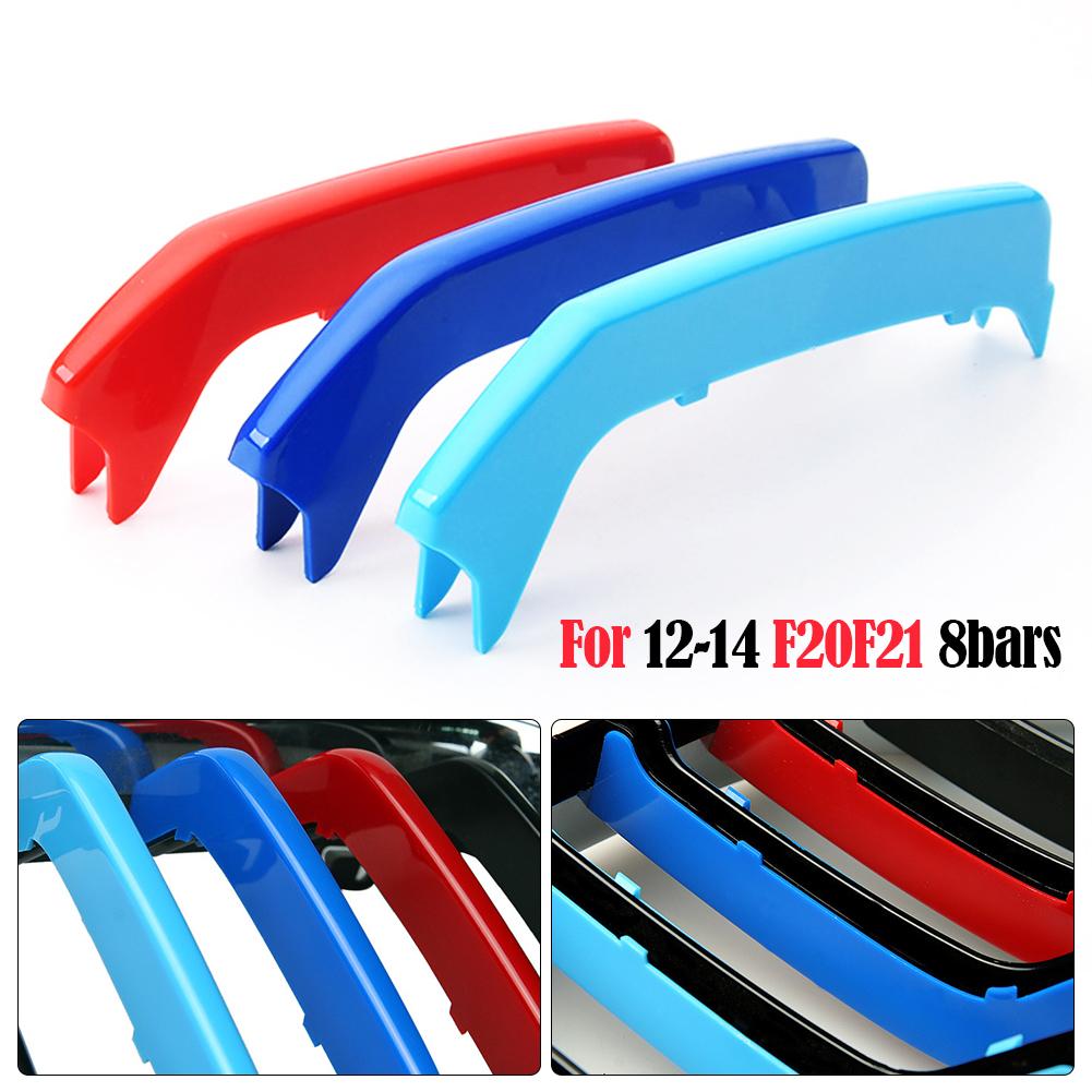 3 шт. M Power Car Racing накладка на переднюю решетку радиатора для BMW SERIES 1 для BMW 2012 2013 2014 F20 F21 8 Rod