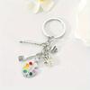 1pc Paintbrush Love Pen Holder Pendant Keychain Letter Drawing Board Palette, Graduation Season Teacher's Day Thanksgiving Gift, Backpack Pendant