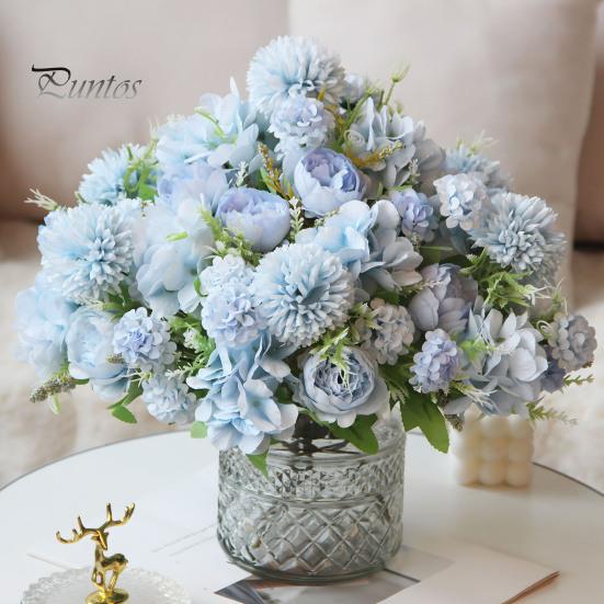 Искусственные цветы Букет искусственных пионов Смешанные цветы из искусственного шелка Букет искусственных цветов для украшения стола Декор для свадебной вечеринки